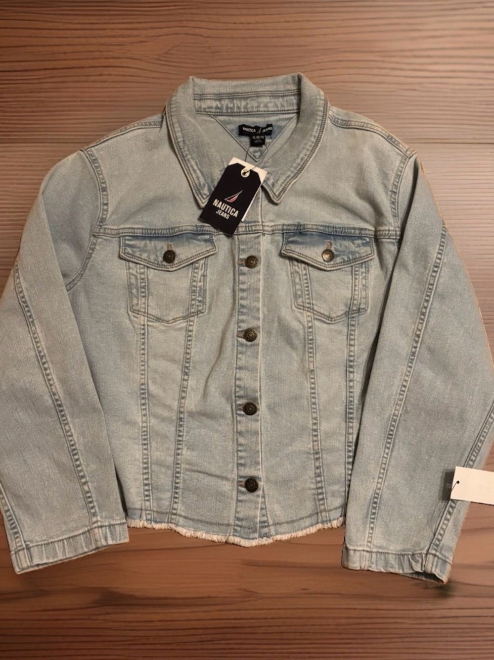 Nautica Women’s Light Wash Denim Jacket - Size XL